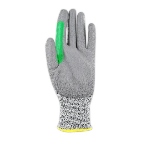 Magid DROC GPD534RT Polyurethane Palm Coated Work Glove with Reinforced Thumb Saddle  Cut Level A4 GPD534RT-10